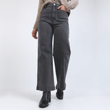 Foxwood | Sarah Wide Leg Jean - Washed Black