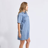 Foxwood | Sorcha Denim Dress - Light Blue