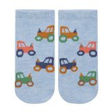 Toshi | Organic Socks Ankle Jacquard - Tiny Tractors