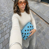 The Chloe Bag - Blue/Chocolate