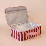 Fox & Fallow | Lunch Bag - Burgundy Stripe