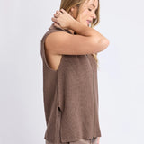 Foxwood | Zip Knit Vest - Brown