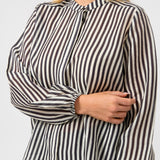 Stella + Gemma | Faye Blouse - Black & White Stripe
