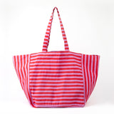 Stella + Gemma | Shopper Bag - Red & Pink Stripe