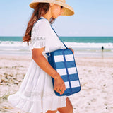 Annabel Trends | Picnic Bottle Bag - Navy Stripe