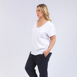 Elm | Pima Vee Tee - White