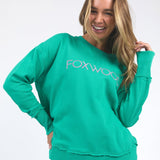 Foxwood | Simplified Metallic Crew - Green