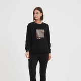 Tirelli | Weekend Art Print Sweat - Black/Rose Gold