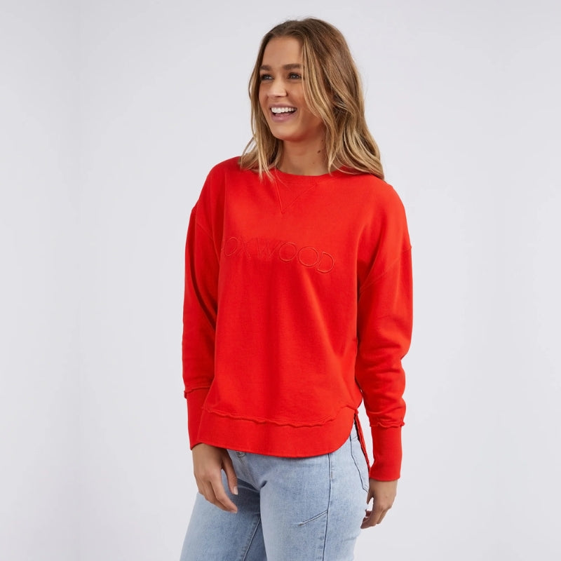 Foxwood | Simplified Crew - Bright Red