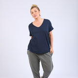 Elm | Pima Vee Tee - Navy