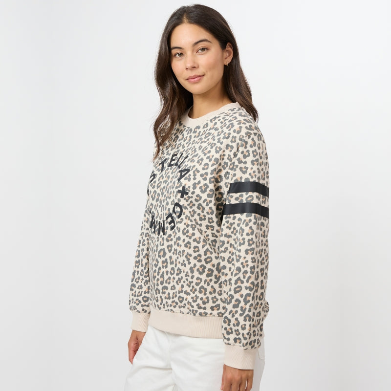 Stella + Gemma | Essential Sweat - Natural Rotation Leopard