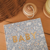 Fox & Fallow | Baby Book - Forest Friends Cornflower