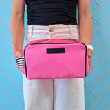 Annabel Trends | Double Zip Toiletry Bag - Pink