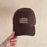 Cotton Baseball Cap - Caffeine Reliance