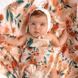 Fox & Fallow | Organic Muslin Wrap Swaddle - Rose Garden