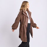 Foxwood | Bridie Oversized Jacket - Brown
