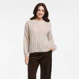 Italian Star | Cable Mohair Knit - Cream