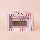 Fox & Fallow | Cosmetic Nested Trio Set - Rosé Pinstripe