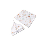 Woodland Tales Jersey Wrap & Beanie Set