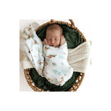 Woodland Tales Jersey Wrap & Beanie Set