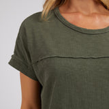 Foxwood | Allison Tee Dress - Khaki