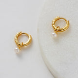 Zafino | Emery Earring - Pearl/Gold