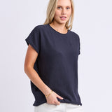 Elm | Coral Dust Waffle Knit - Navy