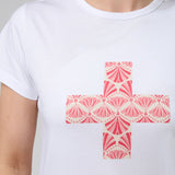Stella + Gemma | Classic Tee - White Strawberry Scoop