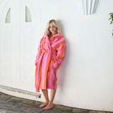 Hommey | Terry Robe - Sherbert Stripes