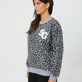 Stella + Gemma | Essential Sweatshirt - Grey Leopard