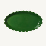 Green Scallop Platter