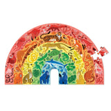 Crocodile Creek | Rainbow Puzzle 100pc - Animals