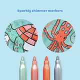 Tiger Tribe | Shimmer Colouring Set - Sea Life