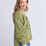 Foxwood |  Western Rose Crew - Fern Green