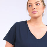 Elm | Pima Vee Tee - Navy