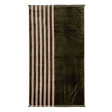 Aura | Palma Stripe Bath Towel - Caper/Shell