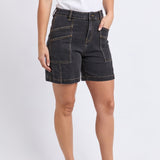 Foxwood | Balmy Short - Washed Black