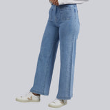 Foxwood | Sarah Wide Leg Jean - Light Blue