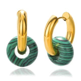Greenwood Designs | Astrid Hoops - Emerald