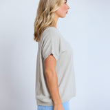 Stella + Gemma | Gwen Tee - Cement