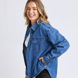 Foxwood | Daisy Overshirt - Mid Blue