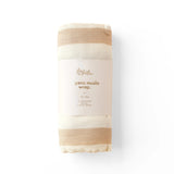 Fox & Fallow | Muslin Wrap - Coffee Stripe