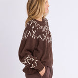 Foxwood | Polar Knit Crew - Coffee