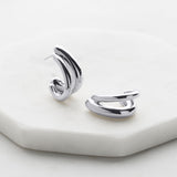 Zafino | Aria Hoop Earring - Silver