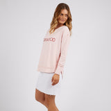 Foxwood | Simplified Metallic Crew - Pale Pink