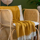 Codu | Hampton Throw Rug - Mustard