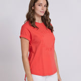 Stella + Gemma | Soho Cuff Crew - Red Rotation