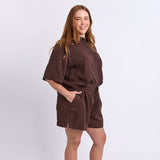 Elm | Bliss Washed Short - Chocolate