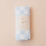 Muslin Wrap Set - Cloud Stripe/Powder Check