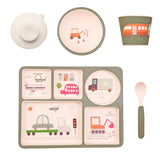 Divided Plate Set - Trucks & Diggers